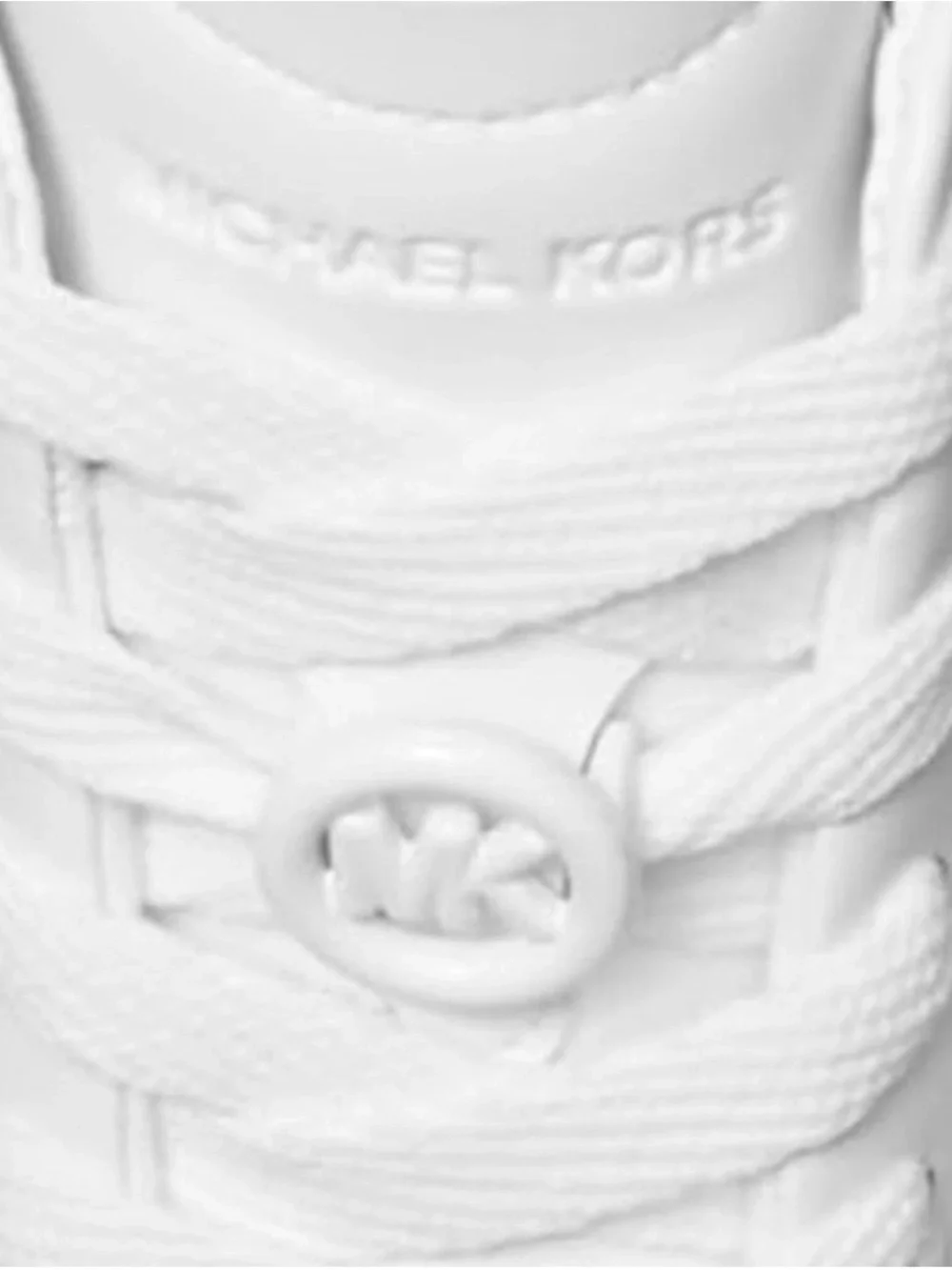 Michael Kors Leather Platform Optic White Sneakers Size 8 New